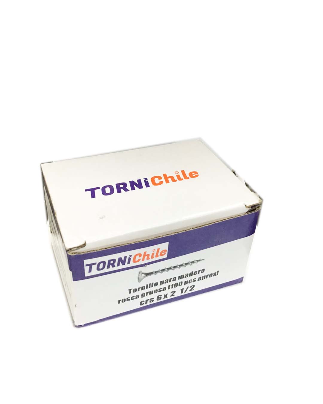 Tornillo Para MaderaRosca Gruesa 6X2 12″ 100 Unid